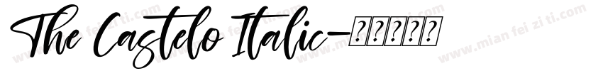 The Castelo Italic字体转换